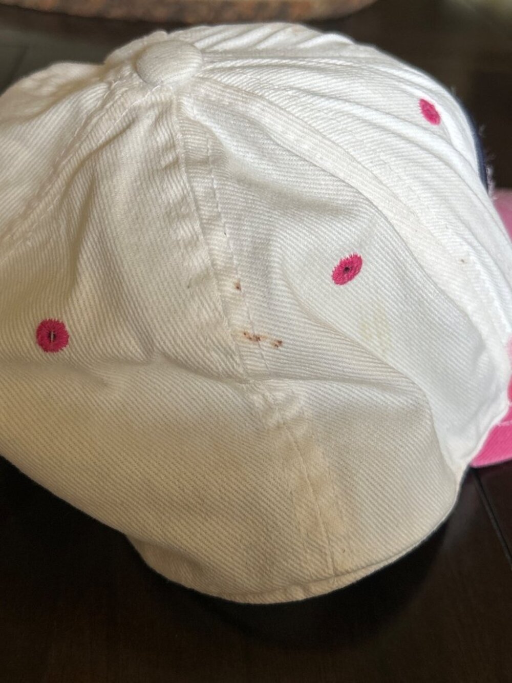 Chicago Bears Flexfit NFL Breast Cancer Awareness Cap White/Pink Embroidered Log - Picture 8 of 13